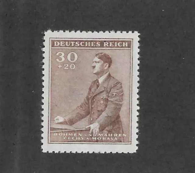 MNH Stamp Sc B09 / 1942 Third Reich / Adolf Hitler Birthday / WWII Germany