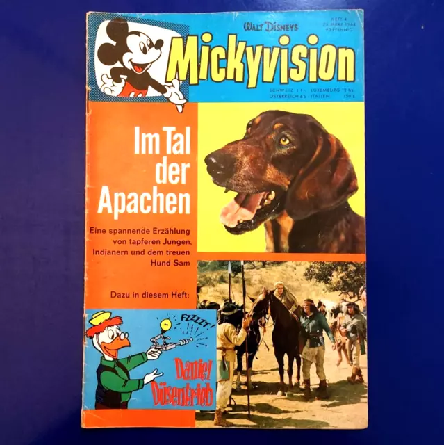 Comic Heft 1964 Mickyvision Nr 4 Walt Disney Ehapa Verlag Z2-2