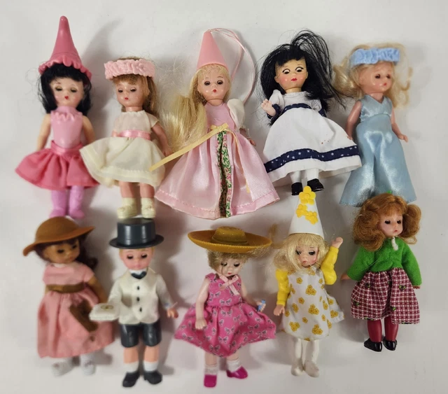 10 Vtg Madame Alexander Doll Set McDonalds Ring Bearer Girls Happy Meal Lot