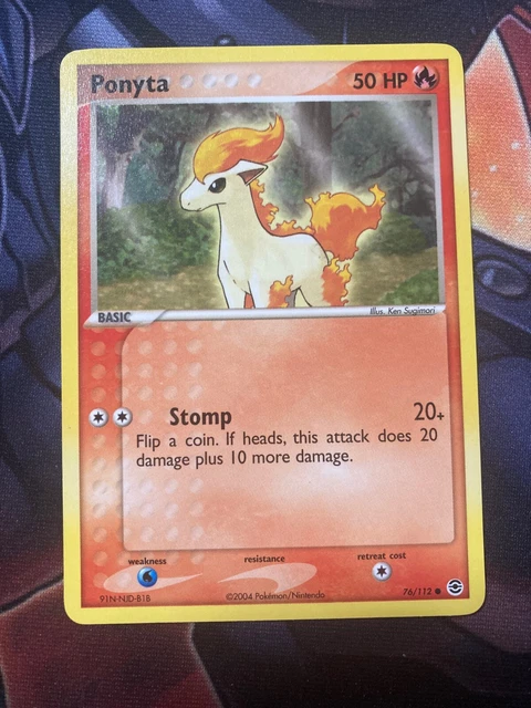 Pokemon TCG EX 2004 FireRed & LeafGreen Ponyta 76/112 Non Holo LP
