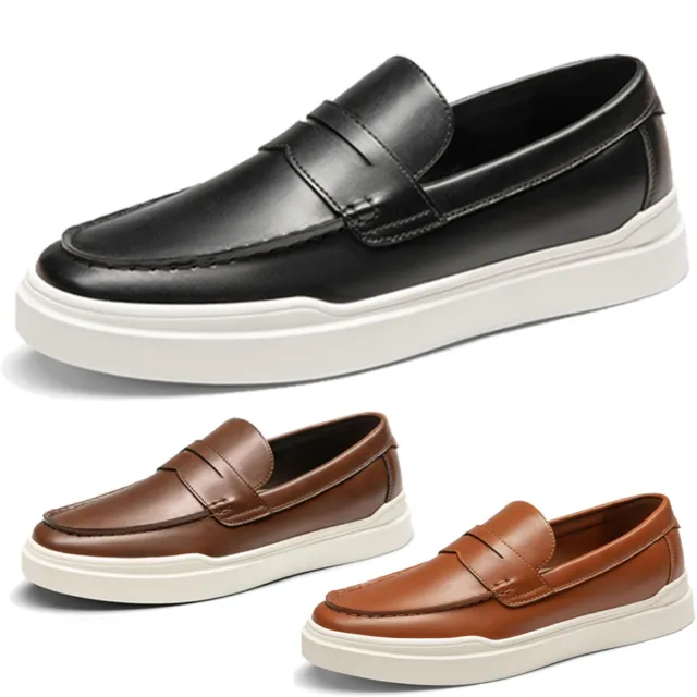 Men Casual Dress Shoes Classic Lightweight Slip-Resistant Pull On Penny Loafers