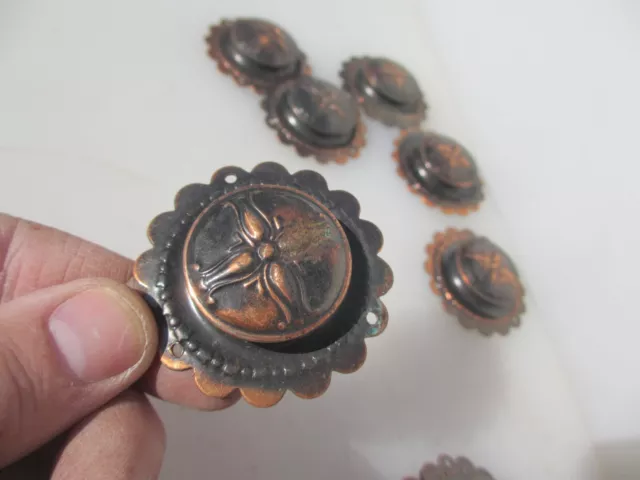 Antique Iron Picture Rail Hook Moulding Hanging Vintage Copper Plated - £4 each