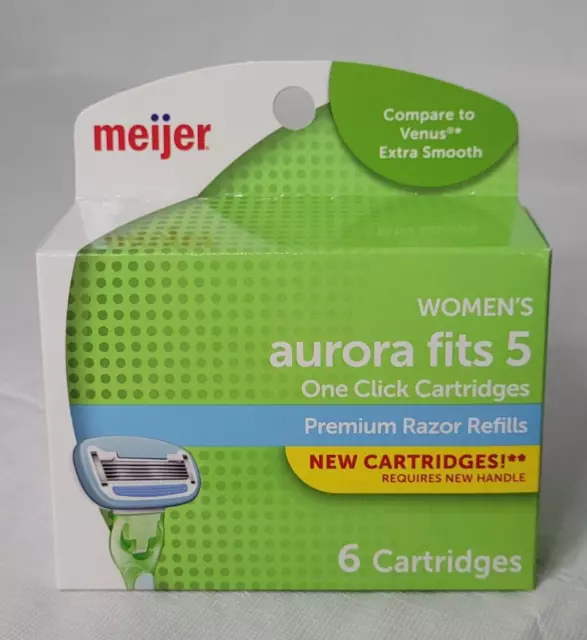 Recargas extra suaves Meijer Venus 5 hojas, 6 cartuchos por caja sellada nuevo