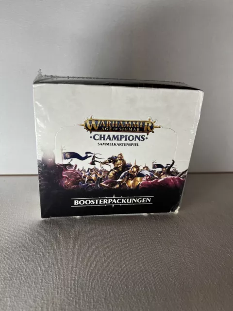 Warhammer Age of Sigmar Champions Sammelkartenspiel Display Box 24 Booster DE