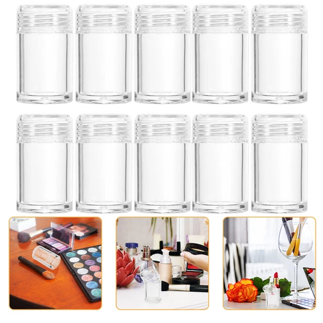 12 pezzi lattine vuote sciolte per polvere, piccoli contenitori per polvere sciolti, lattine per polveri cosmetiche
