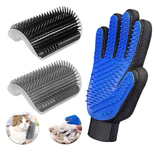D-buy 3 Pack Cat Groomer Brush Set, Cat Self Groomers Corner Massage Combs wi...