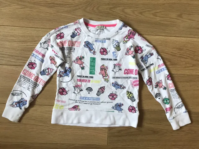 Girl's Kenzo Jumper. Age 10 years / 140cm. Very Good Condition.