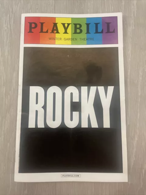 Rocky Broadway Pride Playbill June 2014. Andy Karl, Dakin Matthew’s!
