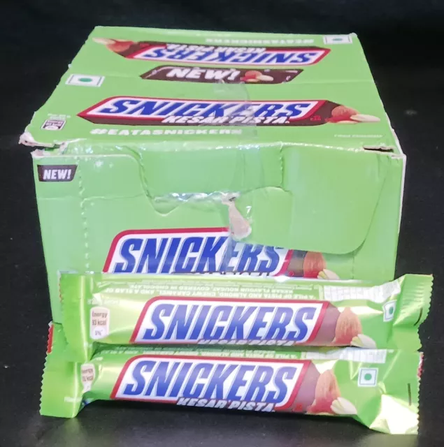 SHIPS FROM USA LESS THAN 24HRS Lot of 2 Pistachio Snickers saffron Kesar Pista