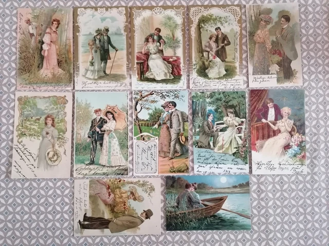 Lot De 12 Cartes Postales Humoristiques Inge Look - Série FBA N°3, Images Uniques (14.7x10.5 Cm)
