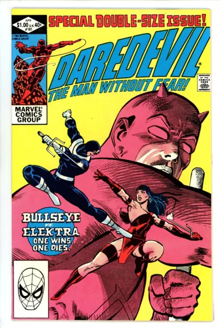 Daredevil Vol 1 181 VF- (7.5) Marvel (1982) Death of Elektra