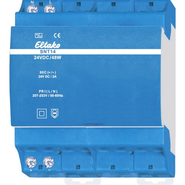 Eltako SNT14-24V/48W Alimentation rail DIN 2 A 48 W Nbr. de sorties:1 x Contenu