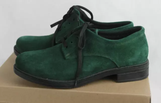 MOOSEFIELD LEATHER SHOES Low Shoes Budapest Lace IN Green Ladies