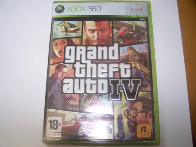 Grand Theft Auto Iv  - Vf - Xbox 360 Boite - Cd -Livret