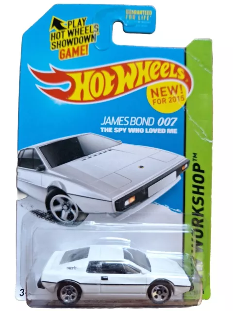 Hotwheels Lotus Esprit S1 James Bond 007 The Spy Who Loved Me 2015 Hw Workshop
