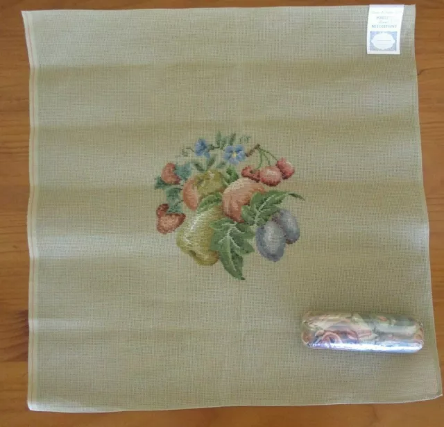 MADIERA VINTAGE TRAMME Tapestry Canvas + Wools Needlepoint Fruit Floral 2021/4