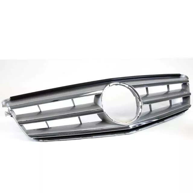 Parrilla Parrilla Radiador Avantgarde Paquete Deportivo PLATA para Benz W204 S204 Clase C 2