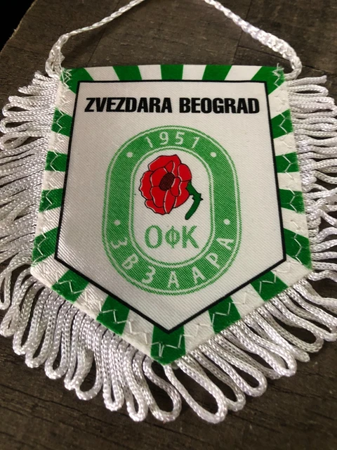 Petit Fanion (wimpel/pennant) Zvezdara Belgrade - Serbie - Support De Club Ou Décoration