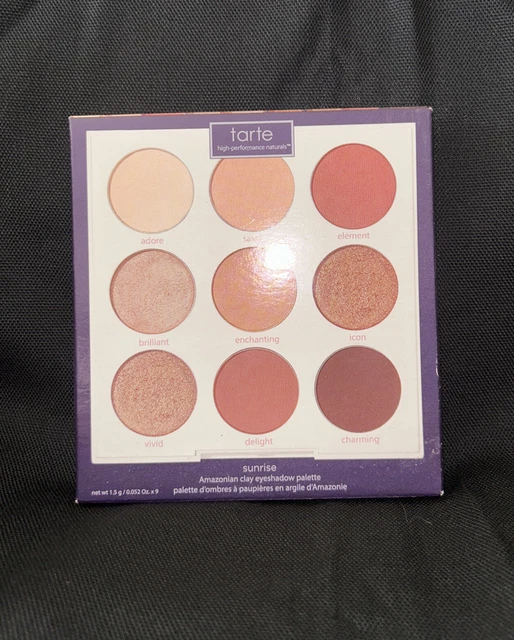 Paleta de sombras de ojos de arcilla amazónica tarta AMANECER desnudos cálidos mate y brillante nuevo en caja