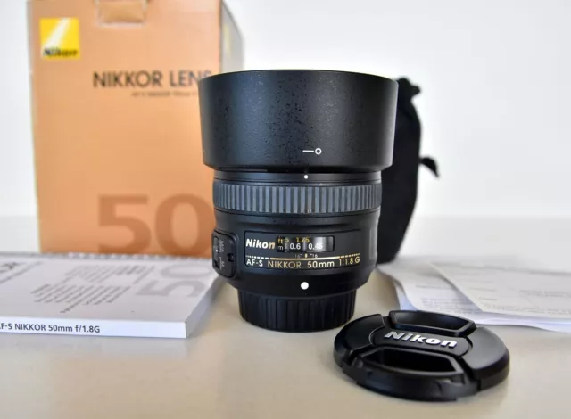 Nikon AF-S Nikkor 50mm f/1.8G DSLR Camera Lens Boxed as New!