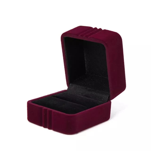 Classic Square Velvet Gift Case Box Jewelry Holder Earrings