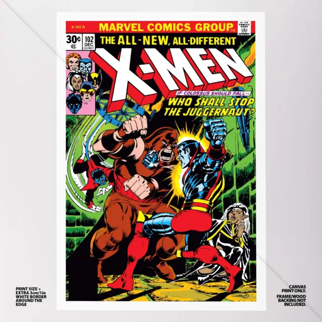 Uncanny X-Men Poster Canvas Vol 1 #102 Xmen Marvel Comic Book Art Print 2
