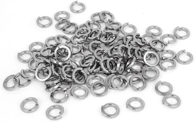 1/4-Inch 316 Stainless Steel Split Lock Spring Washer Screw Pad