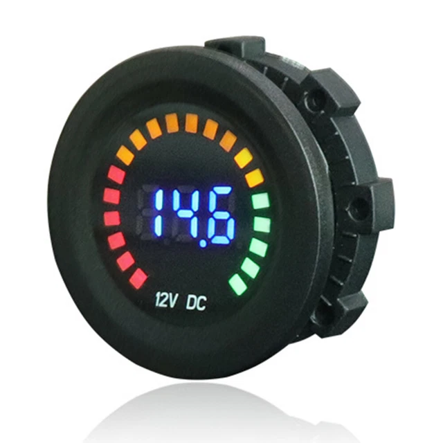 Tester Digitale Tensione Batteria Auto Camper Moto Luce Led Voltimetro Voltmetro 4859814