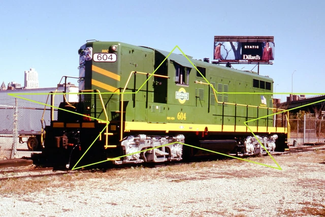 RRC 604 ex-PCCX, nee-RI GP9R "Fresh Paint" Granite Ci  Original Kodachrome Slide