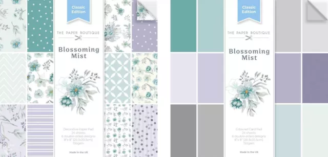 The Paper Boutique Blossoming Mist - 8x8" Decorative Paper Pad or Colour Card