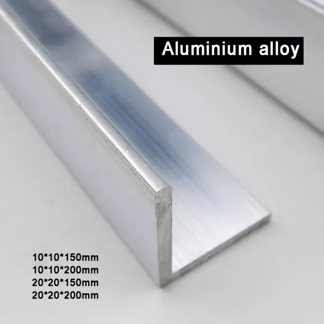 Angolo alluminio profilo a L profilo angolare alluminio 10*10mm 20*20mm, 150mm-400mm lungo