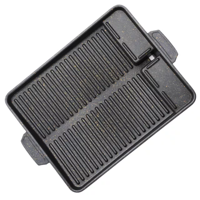 Barbecue Plate Rectangular Grill Non- Stick Pan Commercial Griddle Bakeware