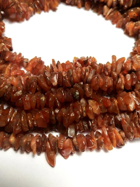 Naturel Caroline Uncut Chips Raw Gemstone Beads 36" inch Strand Smooth Rough 2