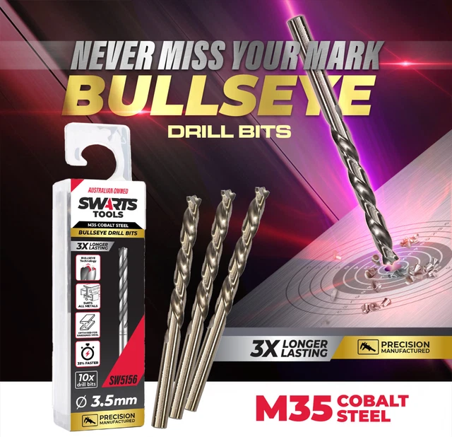 M35 COBALT METRIC Drill Bits for Hardened Stainless Steel / Metal Set