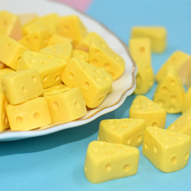 100 Pcs Fake Cheese Statuette Child Home Décor Hand Decor Flower Pot Ornaments 10