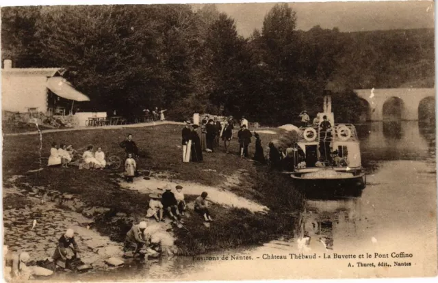 CPA Env. de NANTES - Chateau Thebaud - La Buvette et le Pont Coffino (242756)