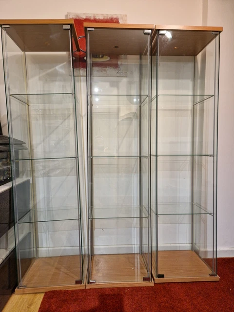 Armstrong 4-Pack Glass Cabinet Locks For Ikea Detolf Display Cabinet - Keyed Alike C407-5-110