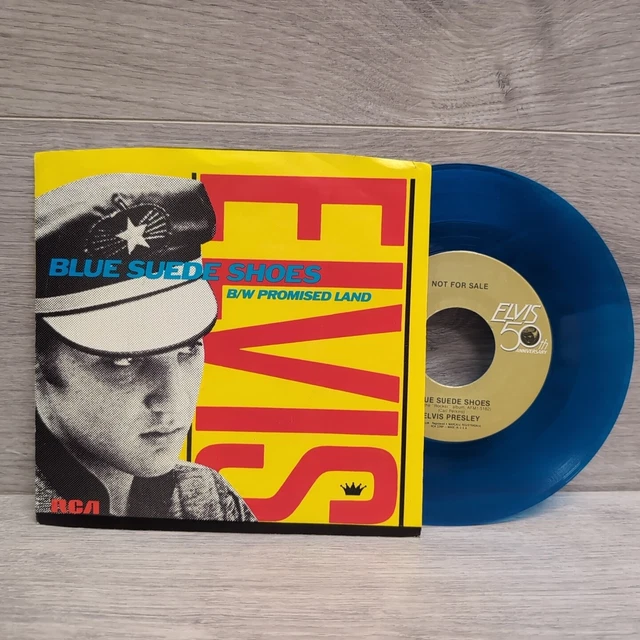7” EP Elvis Presley Blue UK Original Elvis Presley – Blue Ep – Vinyl (Blue Heart Shaped, 7