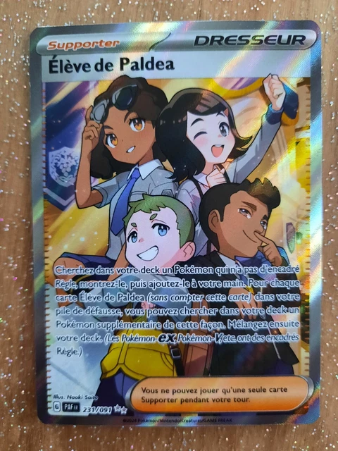 Carta Pokémon Estudiante Paldeano - Nº 231/091, Ultra Rara, Coleccionable - De La Expansión Destinos Paldeos