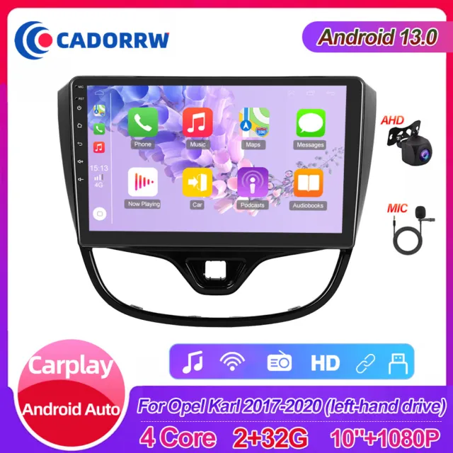 32GB Android Autoradio Carplay GPS Für Opel Karl 2015-2019 Vauxhall Viva 2015-19