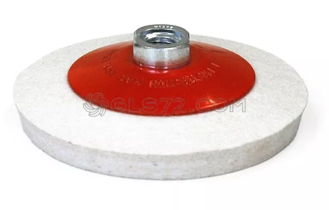 5" 115 Mm Bevelled Felt Buffing Polishing Wheel M14 Thread Fervi Dfc115/M14