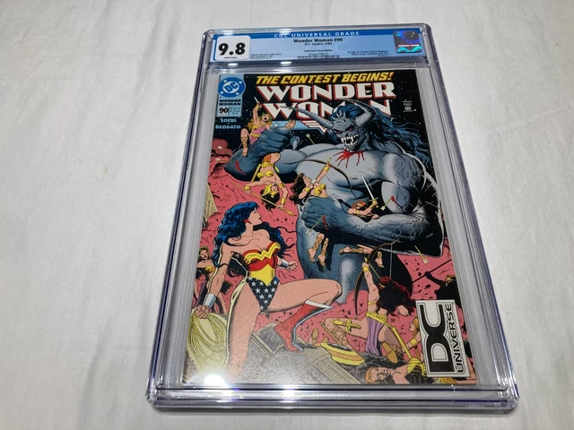 Wonder Woman 90 CGC 9.8 NM/M White Pages 1st App of Artemis! DC Logo Variant!