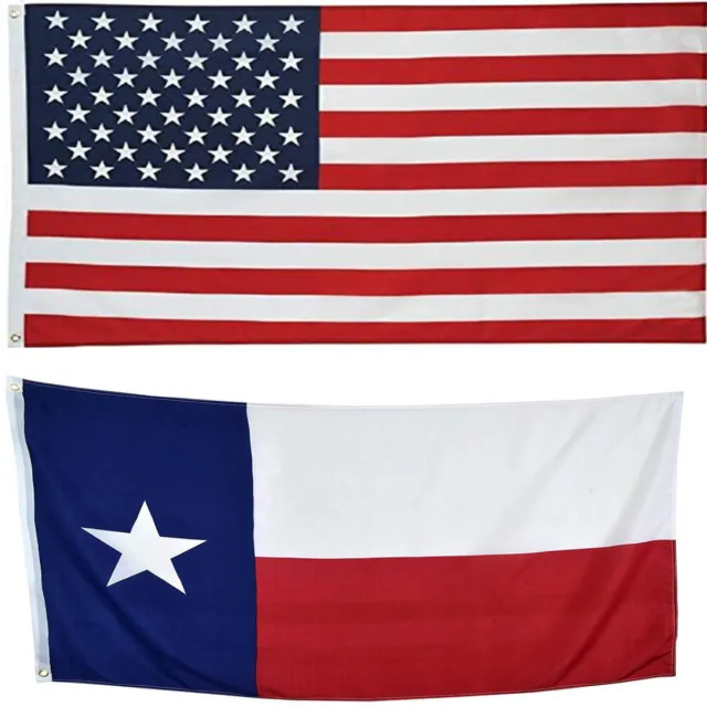 12"x18" 12x18 USA Flag American Flag Texas State Flag WHOLESALE LOT USA SHIPPER
