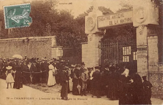 Cpa 94 Champigny / Entree Du Theatre De La Nature