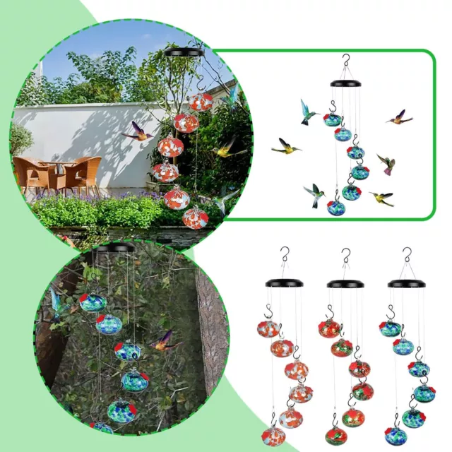 Charming Wind Chimes Hummingbird Feeders Hanging Bird Seed for Outside Feeders