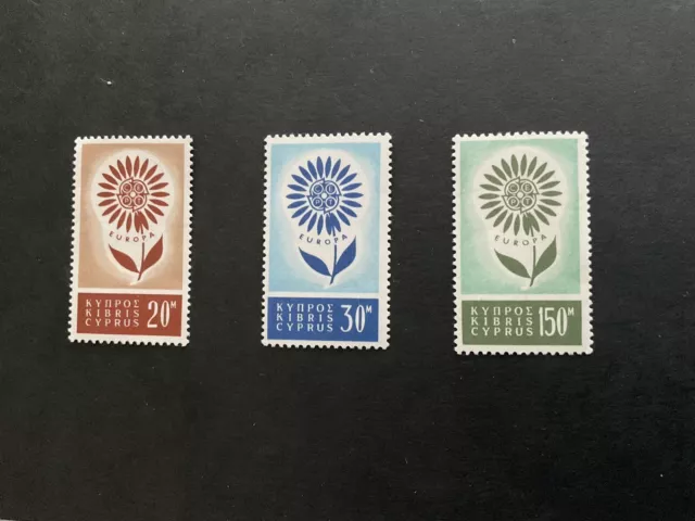 Cyprus Sg249/51 1964 Europa Mtd Mint