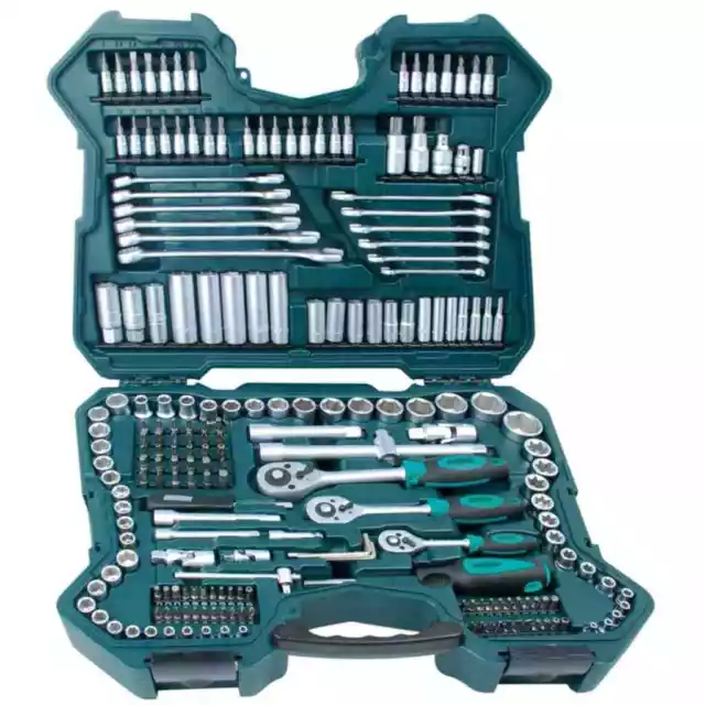 Brüder Mannesmann 408630 215 Piece Ratcheting Socket Spanner Set Kit 98430 vidaX