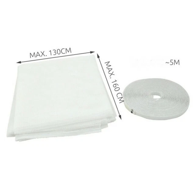 Moustiquaire Fenêtre 130 x 150 cm Amovible Fixation Simple Facile Scratch
