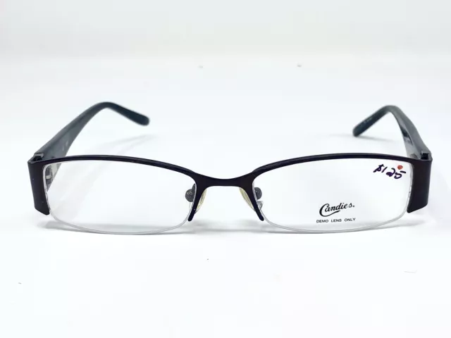 New CANDIE'S Blair Brown/ Green Half Rim Womens Eyeglasses Frame 49-17-135