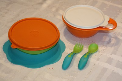Lot C3 Tupperware Assiette Bebe Avec Ventouse Couvert Bol Saladier Eur 14 00 Picclick Fr